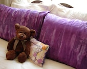Purple Haze Tie Dye Batik Cotton Pillowcases