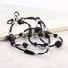 Crystal Eyeglass Holder Lanyard Black Violet Beaded