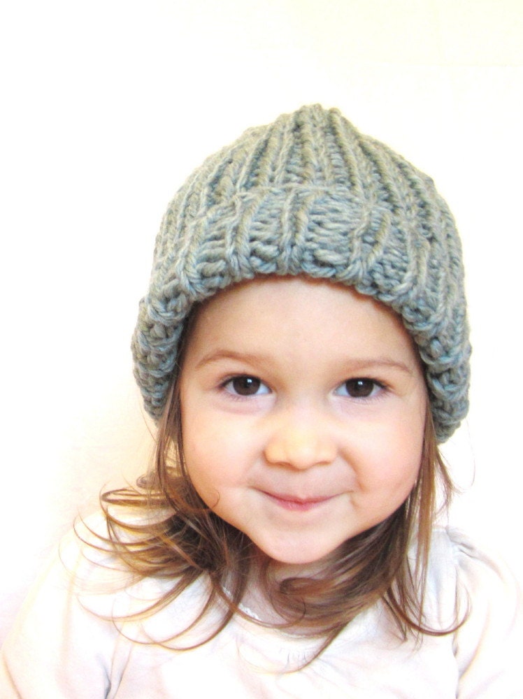 stretchy knit hat, fits toddlers, kids, teens, adults - aqua blue, all natural fibers, machine washable wool, ready to ship