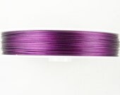 Craft Wire 1 Spool Craft Artistic Wire Tiger Tail 0.45mm thick, 50m long (164 feet) Deep Purple (1012wir50-10)
