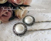 Vintage Style Pearl Hair Pins, Bride