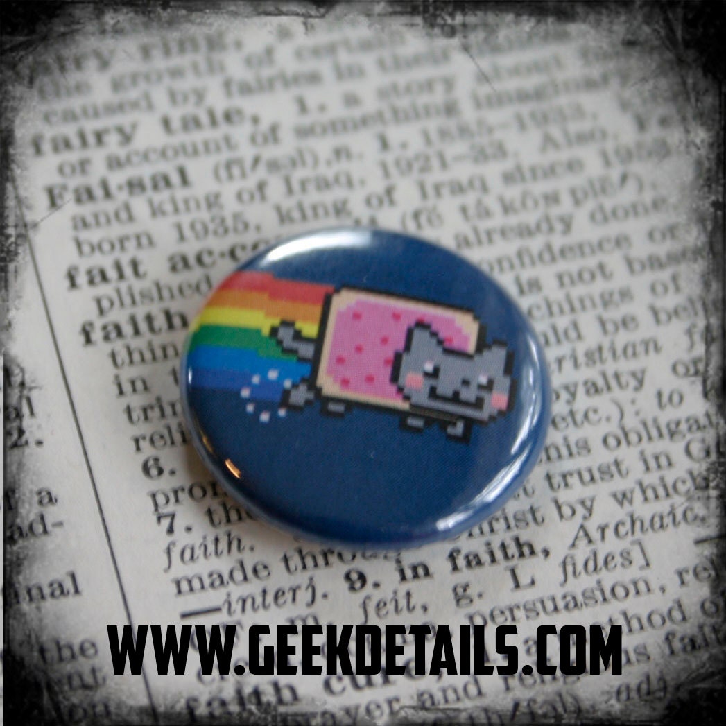 Nyan Cat mini Pinback button