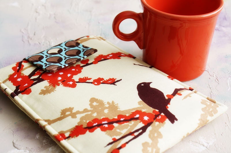 Macbook Case, Macbook Sleeve, 11" or 13"  Macbook Cover Gadget Cases and covers in Little Brown Bird