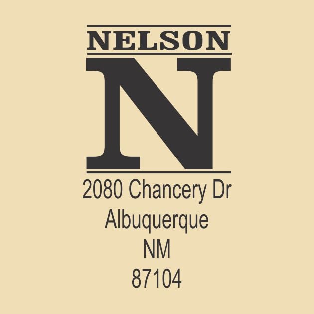 Nelson Traditional Custom Rubber Stamp Design R035
