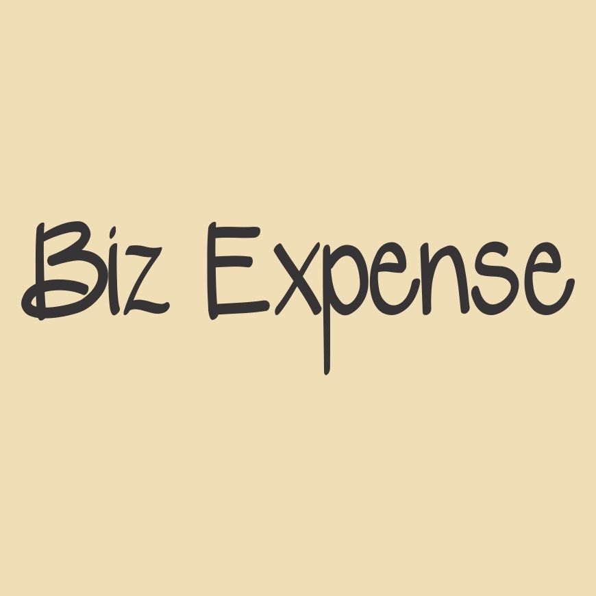 Biz Expense Ready to Ship Rubber Stamp Design RTS 006