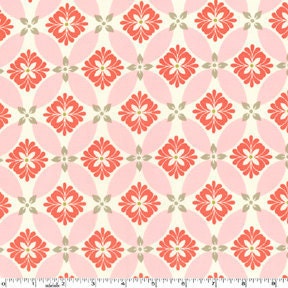 Destash Fabric -  1 yard Secret Garden Sandi Henderson Modern Meadow Poppy