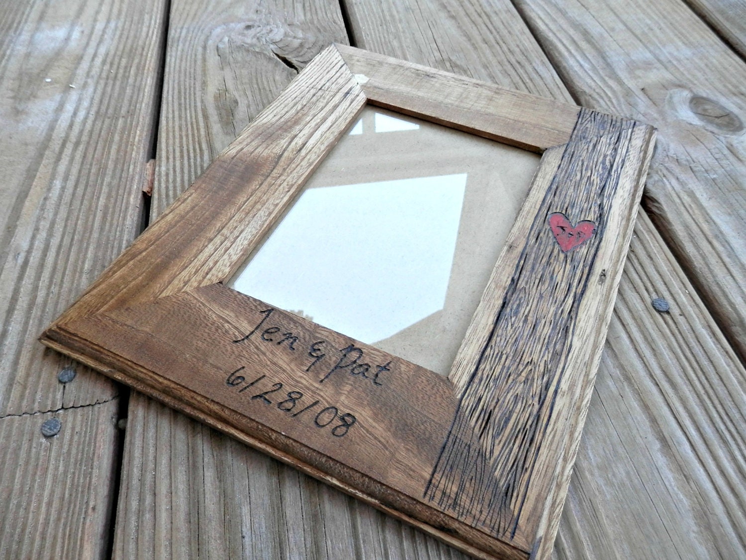Tree Trunk - Personalized Wedding or Anniversary Picture Frame
