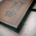 large leather journal sketchbook custom handprinted for you skeleton