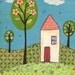 House Collage Art Print, Poster Print, Large Poster Print 16 x 20 Inches