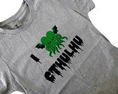 Women's CTHULHU  T-Shirt - I Love Cthulhu T-Shirt (Available in sizes S, M, L, XL, 2XL)