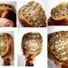 Borgias inspired, OLIVE & GOLD, Renaissance Juliet Cap, Caul Cap, SCA , hair accessory,caul headdress, Elizabethan, Medievil,