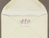 Custom monogram escort cards