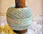 Marshmallow Creme/ aqua/ gold/ lilac full spool glitter twine tinsel trimming petite - embellishment, party, holiday, wedding, scrapbook
