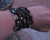 Steampunk Leather Armband / Bracer
