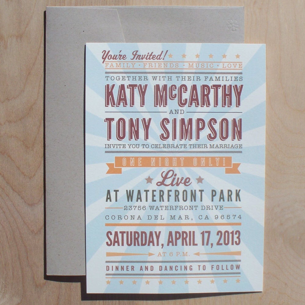 concert poster invitations