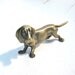 Vintage Hudson Pewter Dachshund Figurine - Made in USA