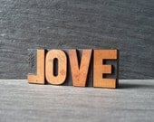 Simply LOVE - Vintage Letterpress Word