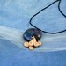 Deep Space Nautilus Necklace, Handmade Polymer Clay Jewelry
