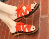 Low Wedge Slide MOPED by Mohop Handmade Vegan Shoes