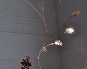 Copper Mobile Art - 14 leaf Handmade Oak Leaf Mobile