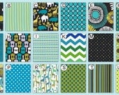 Custom Crib Bedding --YOU DESIGN pick your fabrics - Lagoon Mood