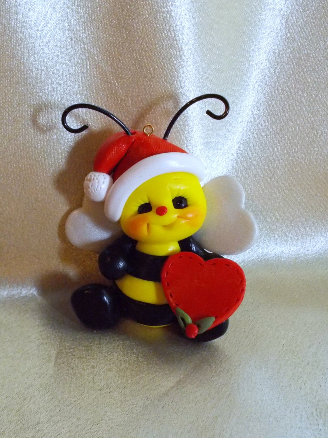 bee honeybee Christmas ornament children decoration personalized gift toddler baby