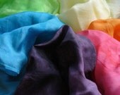 Rainbow Playsilk Set - Play Silk, 6 Small  (11" square),  Waldorf Toys / The Enchanted Cupboard