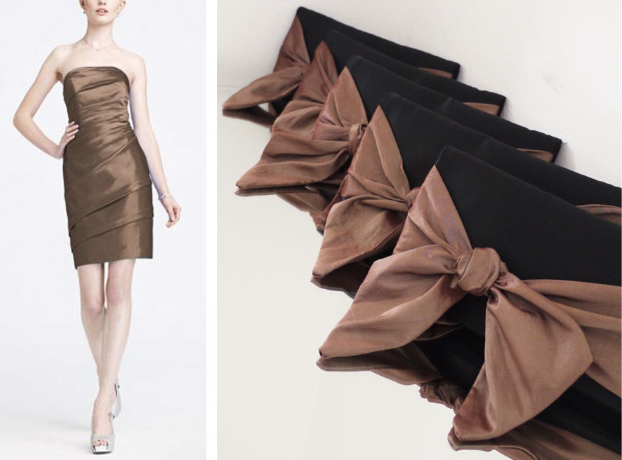 Bridesmaid clutches and gifts custom made in your color scheme