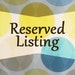 Reserved Listing for Alisia