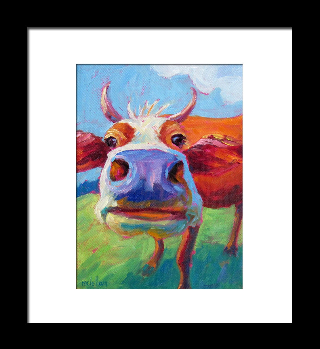 Cow - Cow Art - Cow Print - Giclee Print