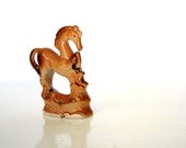 Vintage Horse Figurine / 1950s Home Decor / Equestrian Decor / Ceramic Horse