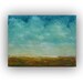 Ode to a Summer Day- Oil Painting 9x12 original painting on canvas cobalt blue sky clouds small  landscape palette  knife painting