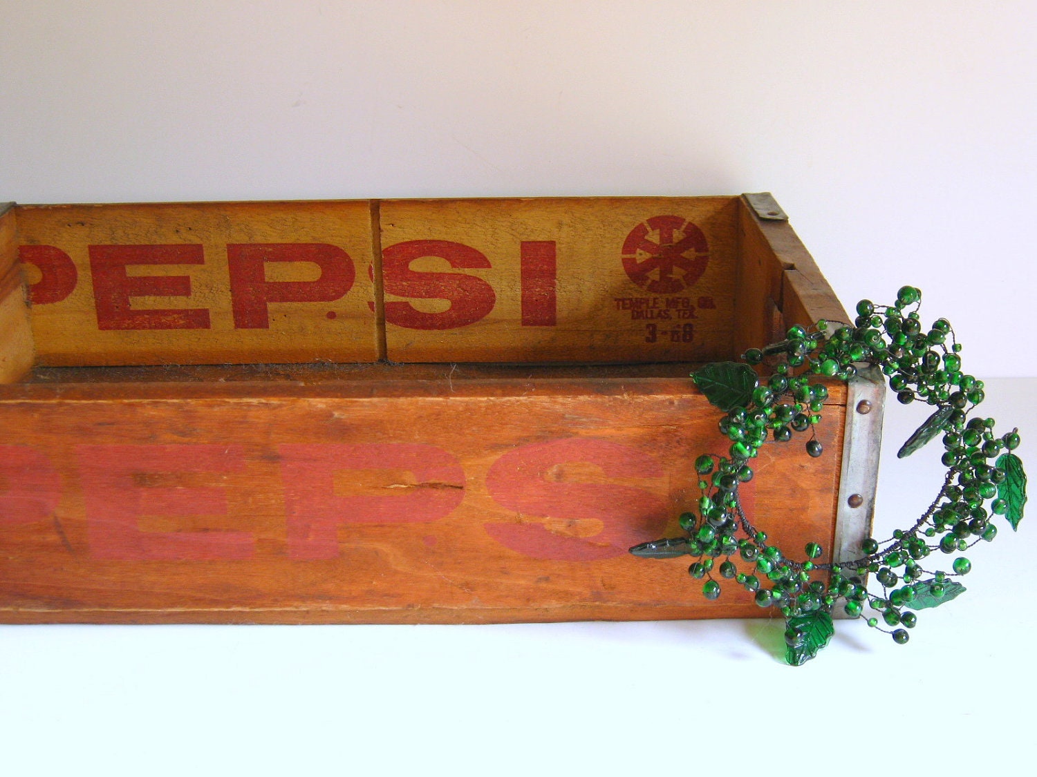 Reserved for Susan Pepsi Crate Wood/Pepsi Cola /Vintage Industrial Storage/Wall Display Shelf/Beverage/Garden Planter