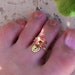 Copper Flower Toe Ring