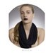 Blue Black Scarf - Black Blue Infinity Scarf - Circle Scarf - Large Summer Scarf - Burning Man - Cowl - Womens Men Necklace Fabric Jewelry