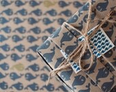 3 Sheets A Whale of a Time (green) - Wrapping Paper
