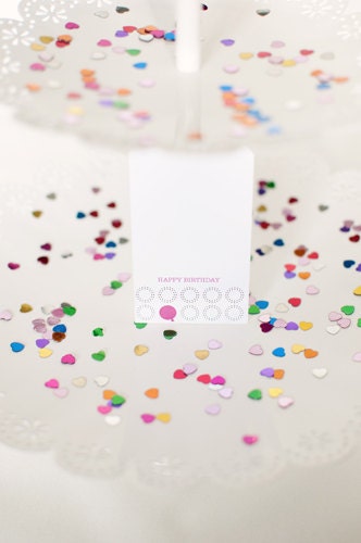 Pink Balloon Birthday  - set of 5 gift tags