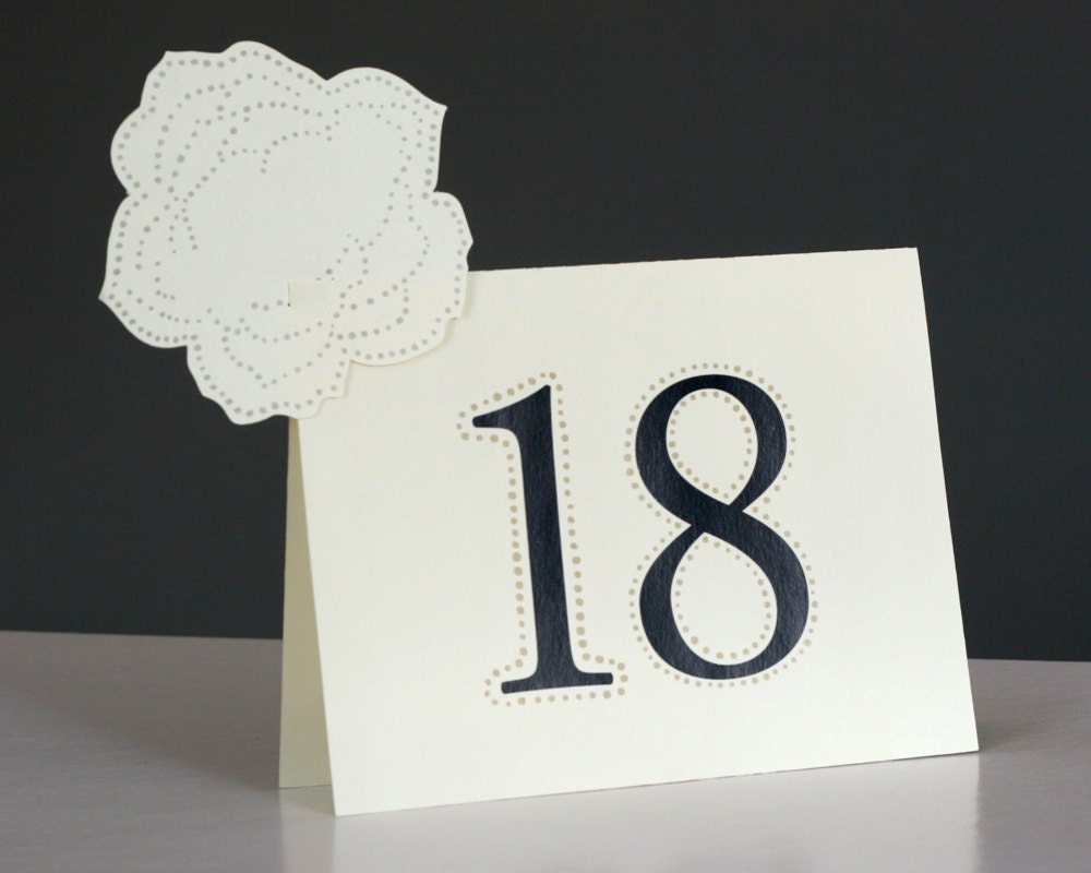 Rose Table Numbers