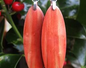 Spalted Box Elder Wood Earrings