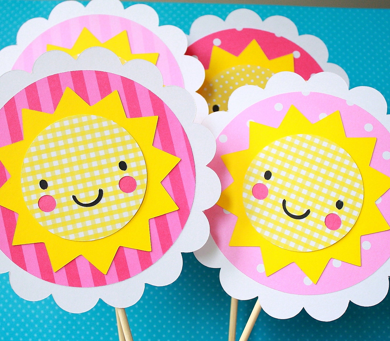 12 Cupcake Toppers - circles Il_170x135