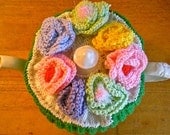 Tea Cozie with A Bouquet of Pastel Flowers