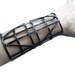 Copper Cuff bracelet - Warrior cage cuff - Iron Maiden - Skeletal Jewelry - Automaton inspired - unisex
