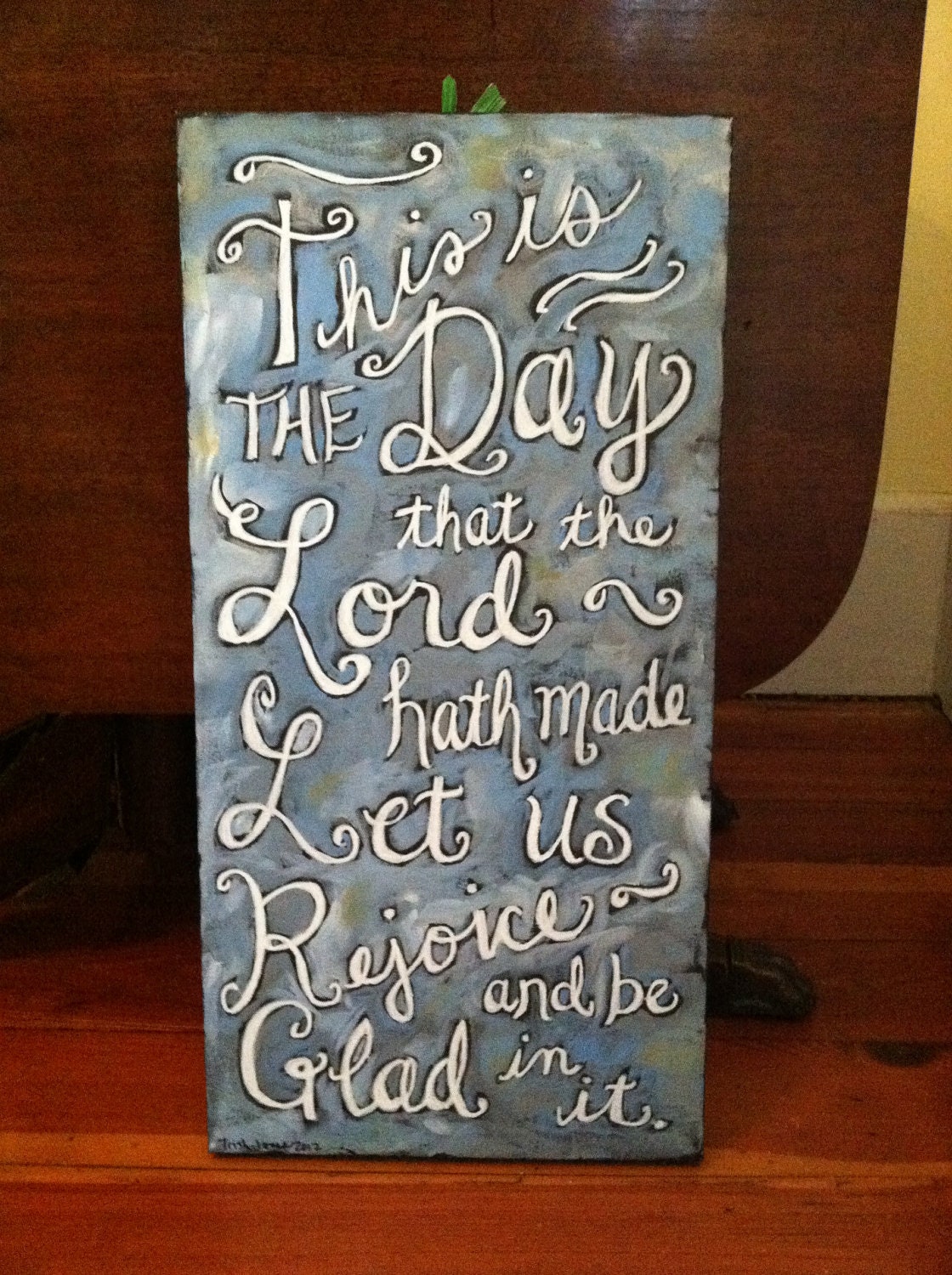This is the Day scripture word art painting