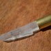 Phantom Quartz Smoky Opaque Brass Bullet Necklace