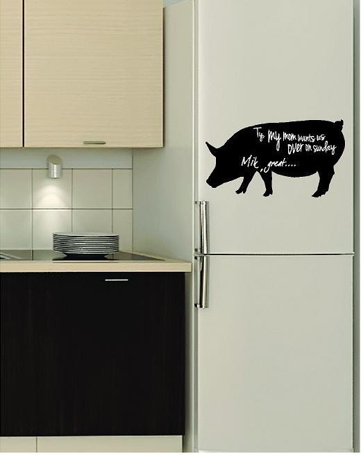 Chalkboard Decal Pig