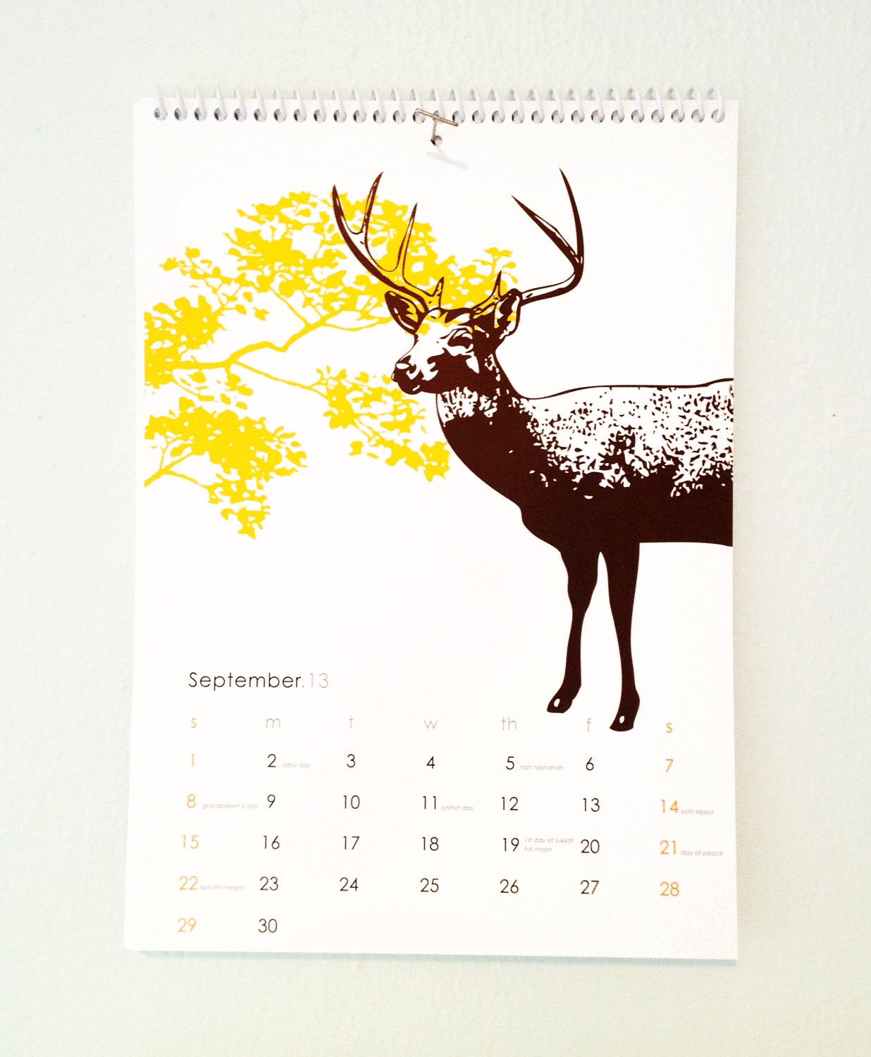 Now on Sale, Little Lark 2013 wall desk Calendar, digitally printed, full color, original designs, perfect holiday gift for nature lover.