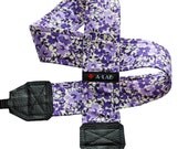 CUSTOM CAMERA STRAP - "lavender meadow"