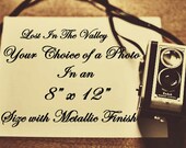 Fine Art Photography Your Choice of 8x12 Photograph With Metallic Finish Lost in the Valley Photo fPOE