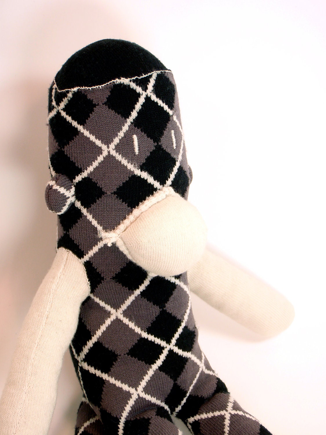 R. Gyle the Handmade Hipster Argyle Sock Monkey