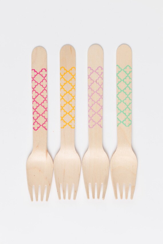 20 Wooden Utensils - Trellis - Perfect Match To Trellis Ice Cream Spoons Seen In People Magazine Il_570xn